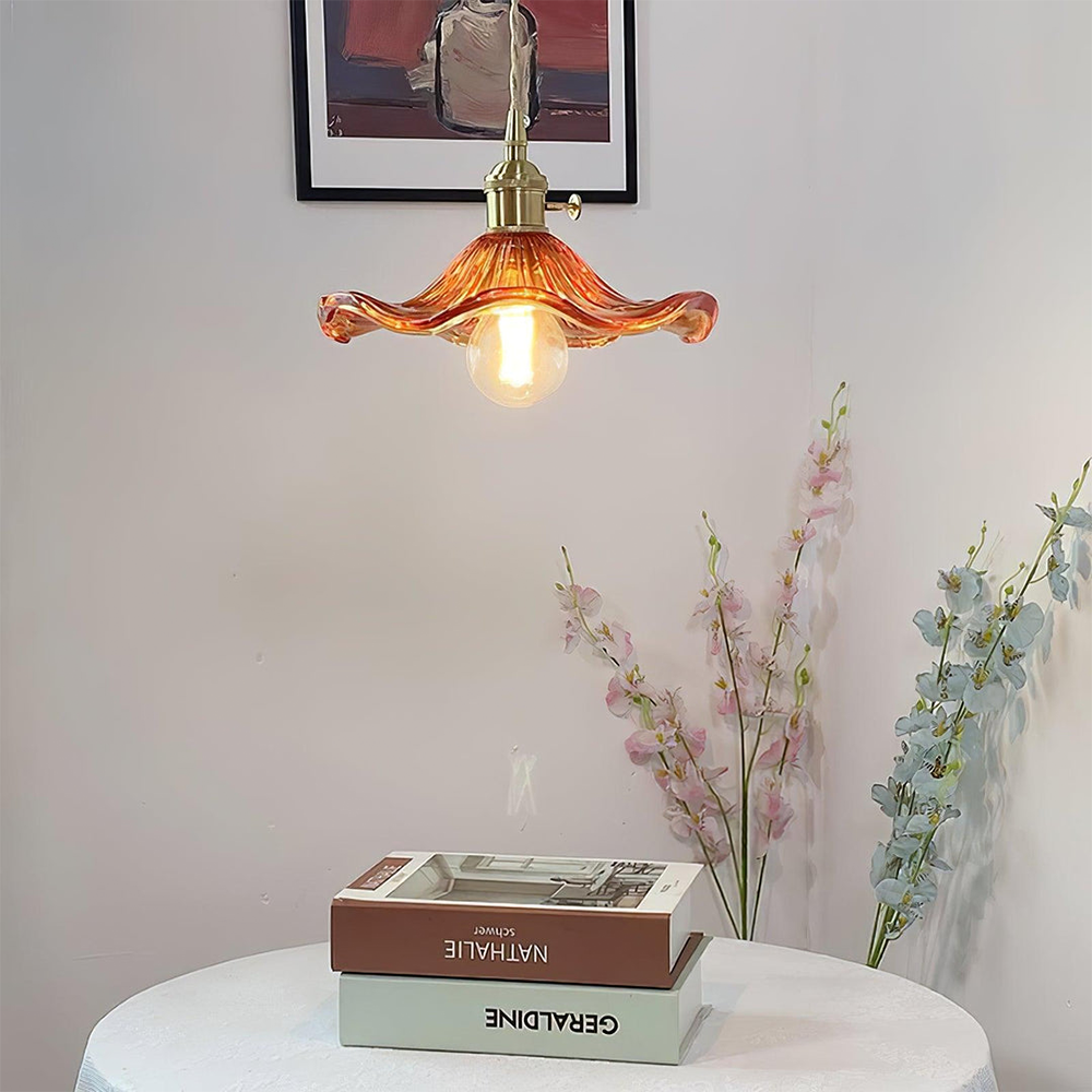 FloraGlow Hibiscus Pendant Light